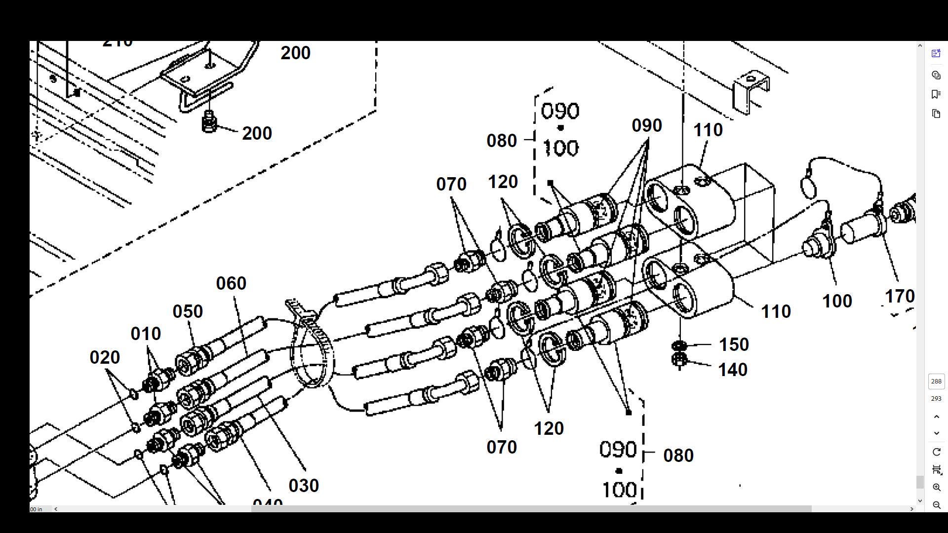 KUBOTA MX5000 Parts Manuals -560pgs With DT F Tractor & LA Loader Part