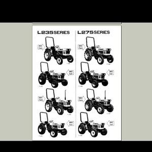 KUBOTA L235 L275 TRACTOR MANUAL -55pg for L 235 L 275 L-235 L275 Tractor Operations Tuning and Maintenance