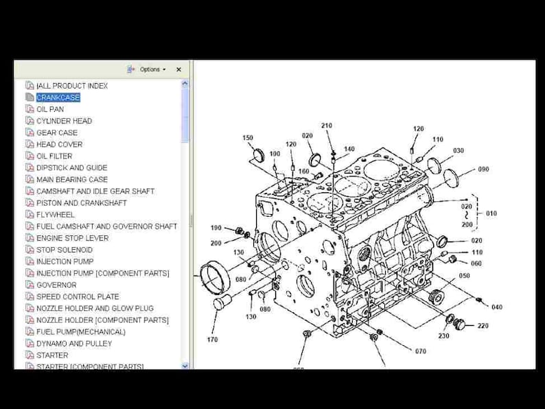 KUBOTA BX 2200 BX2200 Tractor Parts Manual Set 260pgs con diagramas