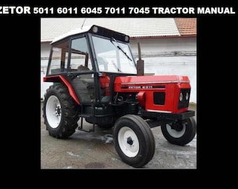 ZETOR 5011 6011 6045 7011 7045 OPERATION MANUAL - 90 pages for Tractor Maintenance Service Tuning and Repair