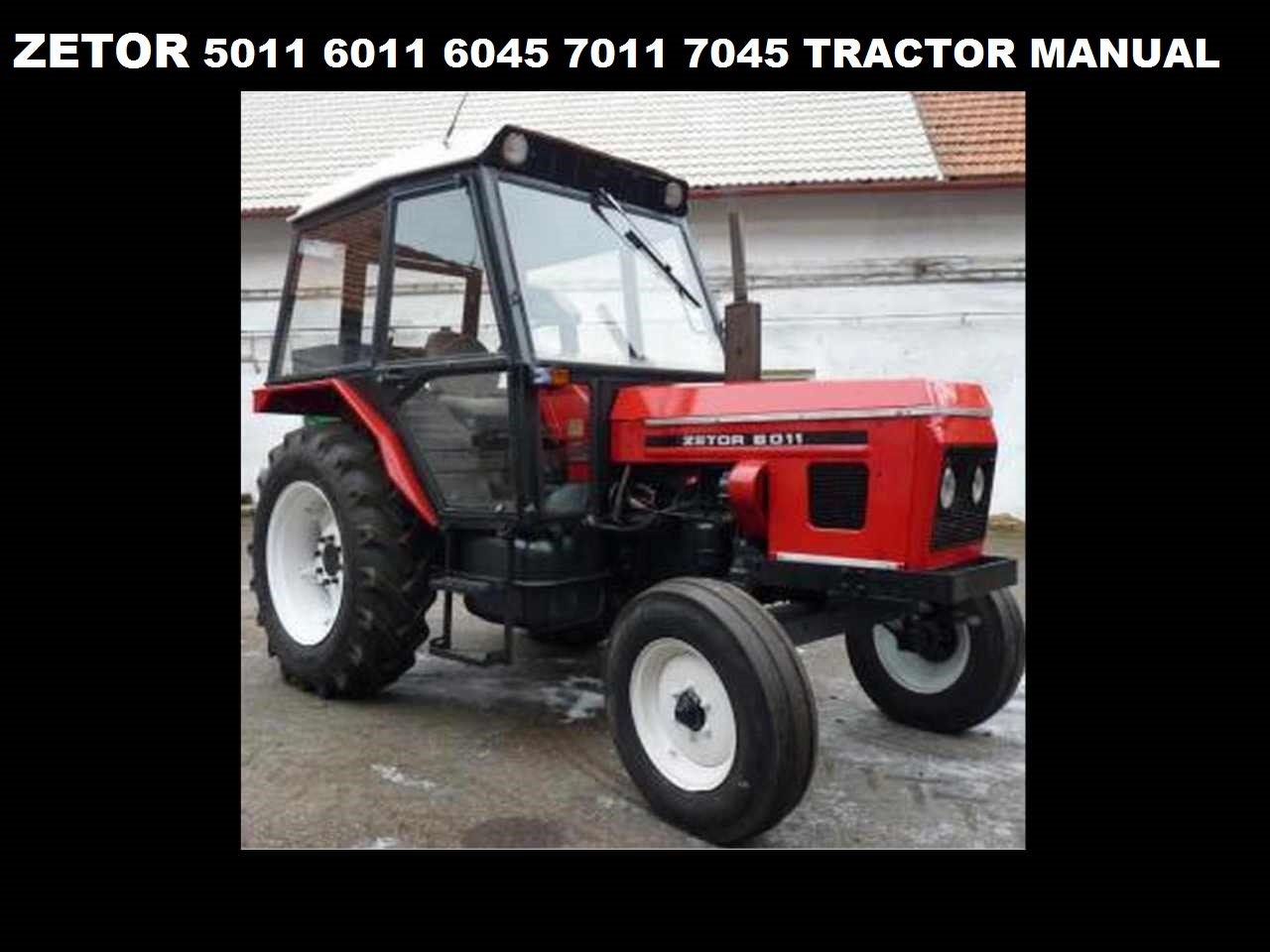 ZETOR 5011 6011 6045 7011 7045 OPERATION MANUAL 90 Pages for Tractor