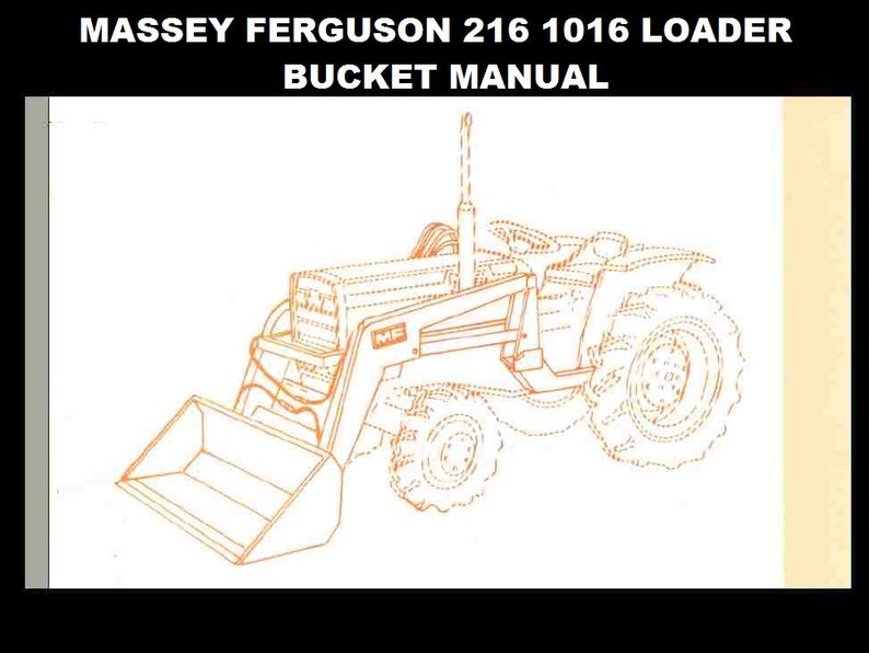 MASSEY FERGUSON MF216 MF1016 Tractor Loader Parts Manual - 290pgs for ...