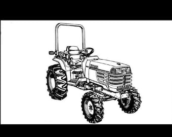 KUBOTA B2710 B2910 B7800 B2710 B2910 MANUEL DE TRACTEUR -75pgs pour B-2710 B-2910 B-7800 B-2710 Service et Réparation Diesel