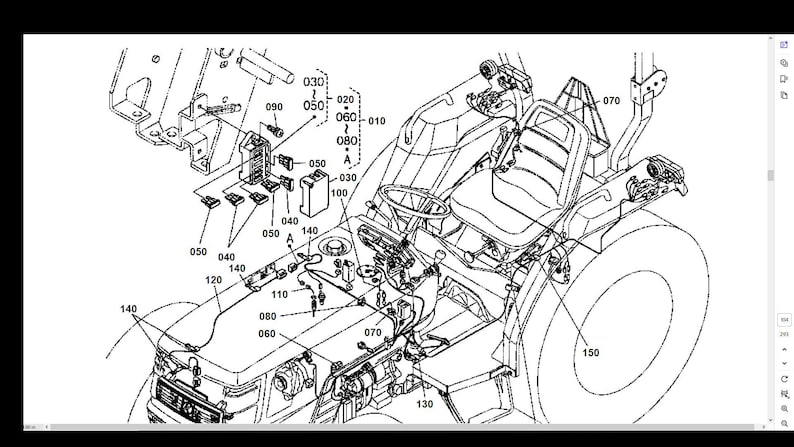 KUBOTA MX5000 Parts Manuals -560pgs With DT F Tractor & LA Loader Part