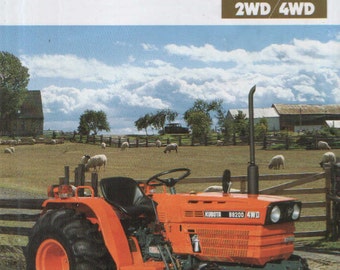 Manuales TRACTOR KUBOTA B8200 - con RCB-60 cortadora B4672 retroexcavadora y cargador BF300A las listas de piezas