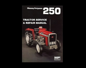 MASSEY FERGUSON MF250 Werkstatt-Service-Handbuch 202pg für MF 250 Traktor Umbau und Reparatur