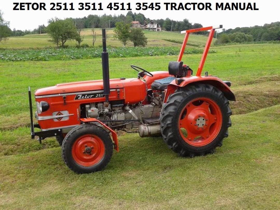 ZETOR 2511 3511 4511 3545 OPERATIONS MANUAL 85 Pages for Tractor