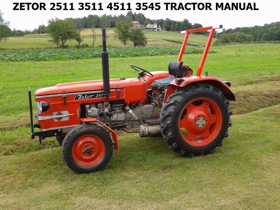 ZETOR 2511 3511 4511 3545 OPERATIONS MANUAL 85 Pages for Tractor