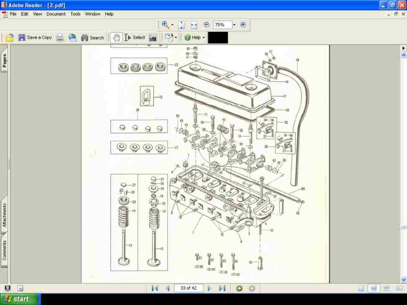 MASSEY FERGUSON MF235 Parts Manual 183pg With MF 235 Tractor Rebuilding
