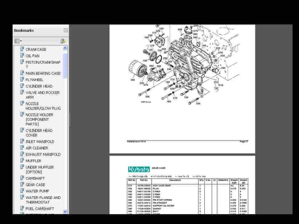KUBOTA F2400 Tractor Parts Manual Set 240pgs With Detailed Exploded F