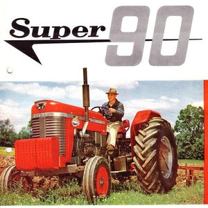 MASSEY FERGUSON Super 90 Operations Manual for MF90 Tractor Service & Repair