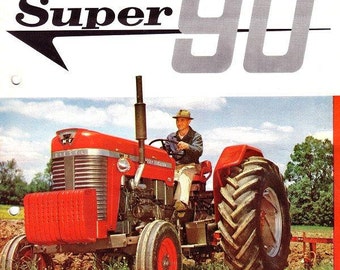 Manual de operações MASSEY FERGUSON Super 90 para serviço e reparo do trator MF90