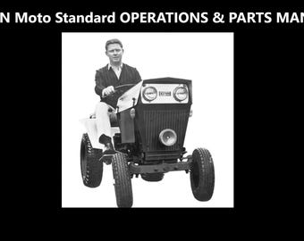 ALLEN Moto Standard Operations Parts Manual -75pgs w Service Maintenance & Part Number Diagrams for Gutbrod MF1030 Tractor