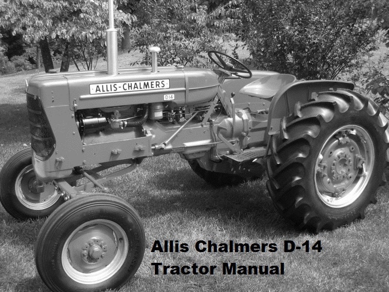 ALLIS CHALMERS D14 OPERATIONS & Parts Manuals - 100pg for D
