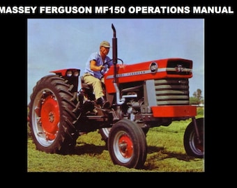MASSEY FERGUSON MF150 Operations Manual - 95pg for MF 150 Tractor Maintenance Service and Repair