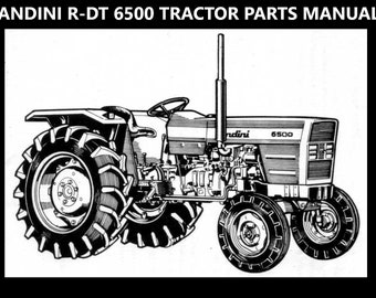 Manuale delle parti LANDINI R-DT 6500 -235 pagine per trattori RDT con diagrammi esplosi per assistere nella revisione e riparazione del trattore diesel