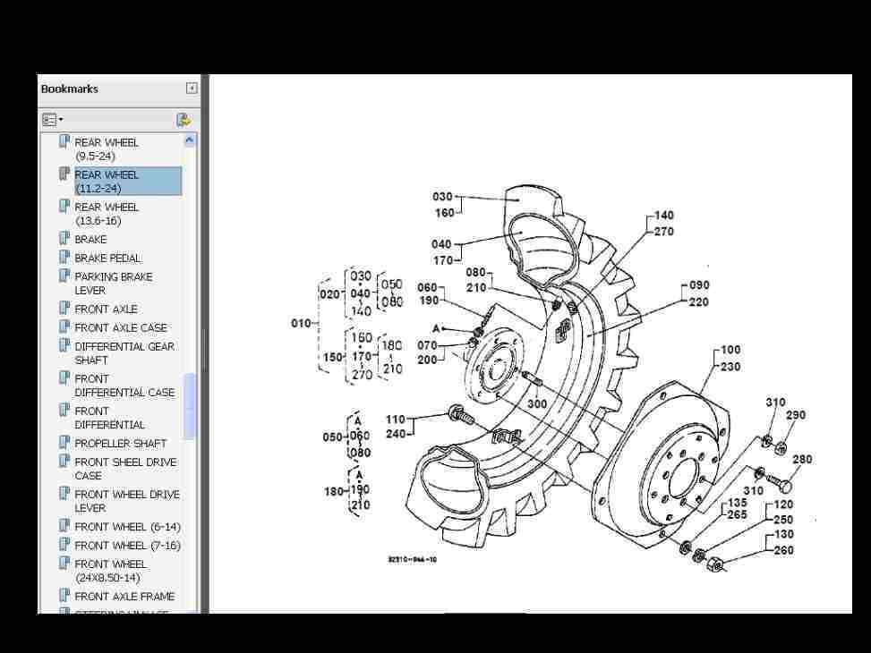 KUBOTA L2500 Tractor Parts Manual Set 475pgs With Detailed Exploded L2500DT F DT Diagrams for