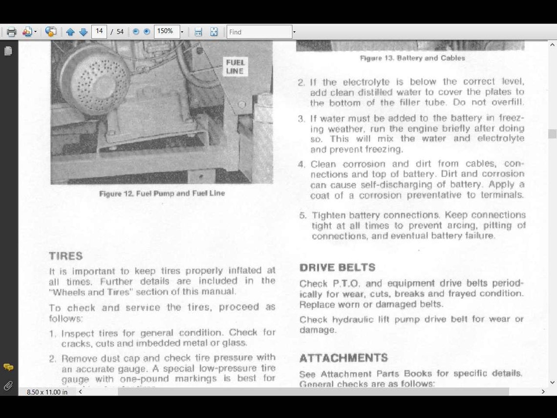 POWER KING TRACTOR Operations and Parts Manuals 100pg With Kohler