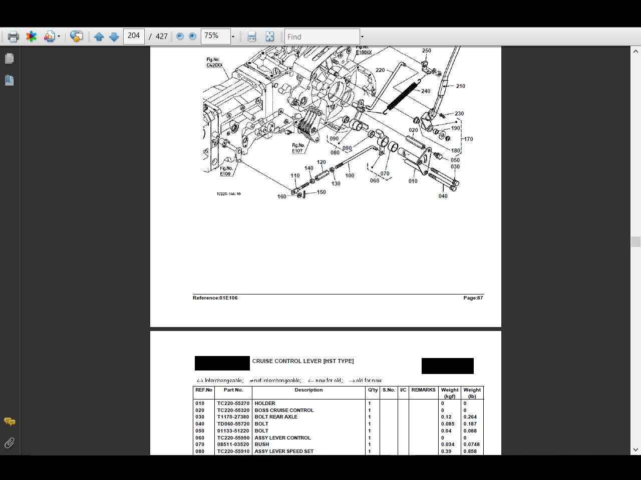 KUBOTA L2800 L2800 DT Parts Manual Set 475pgs With Exploded Diagrams