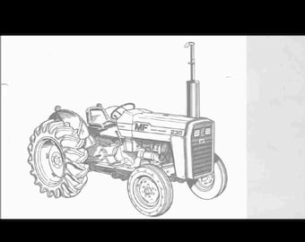 MASSEY FERGUSON MF 230 Tractor Parts Manual 130pgs with Exploded Diagrams for MF230 Service & Repair