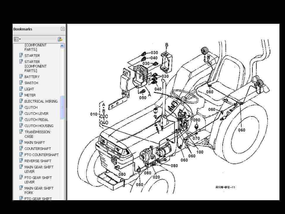 Kubota B7500 Parts Diagram