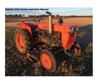 KUBOTA L210 L-210 WORKSHOP SERVICE & PARTs MANUALs  -260pg for L-200 L-210 Tractor Tuning and Repair