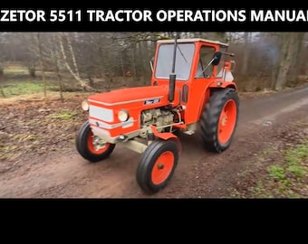 ZETOR 5511 BEDIENUNGSANLEITUNG -60 Seiten für Traktor Wartung Service Tuning und Reparatur