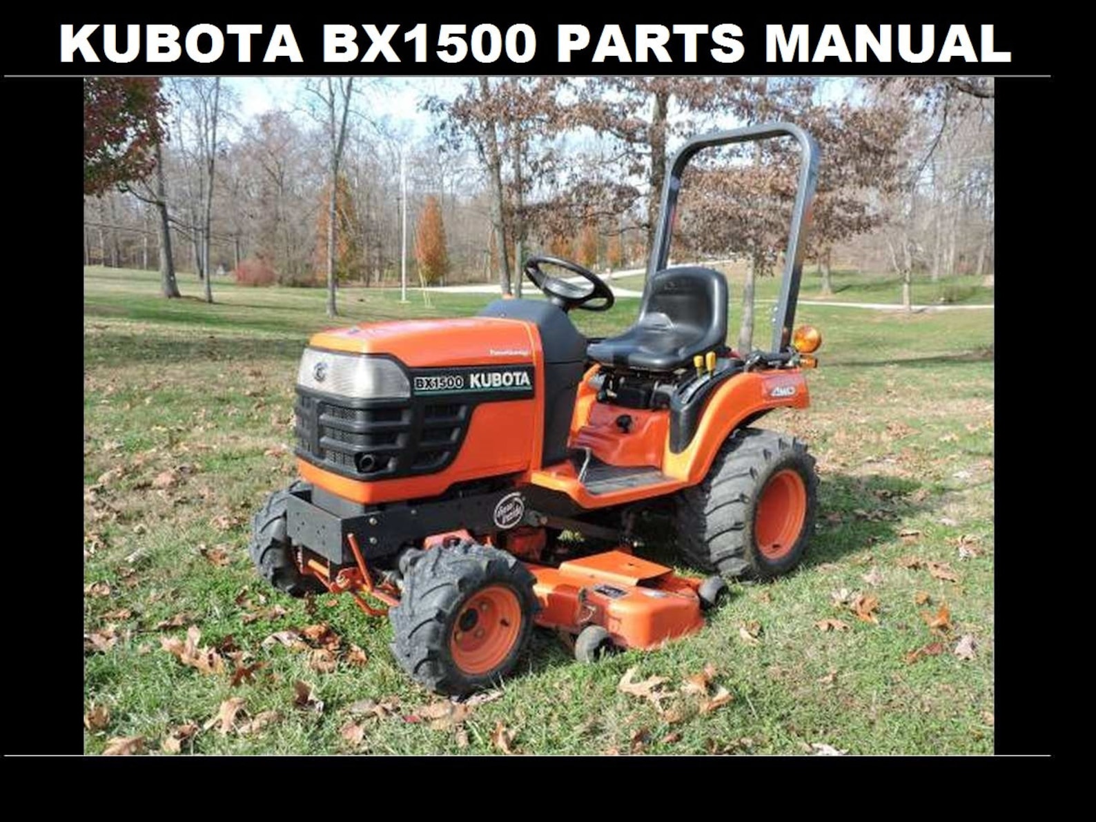 KUBOTA BX 1500 BX1500 Tractor Parts Manual Set 250pgs with | Etsy