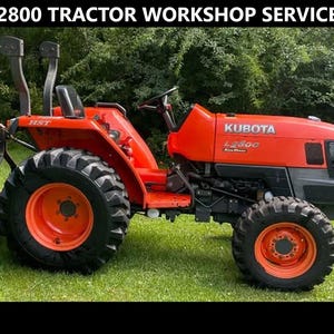KUBOTA L2800 Workshop Service Manual - 425pg for L-2800 Tractor Rebuilding Repair - with LA463 loader instructions and diagrams