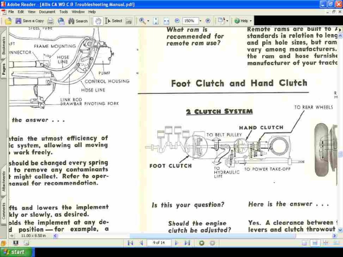 ALLIS CHALMERS WC Tractor Manuals - 75 Pages Operations & Parts Lists ...