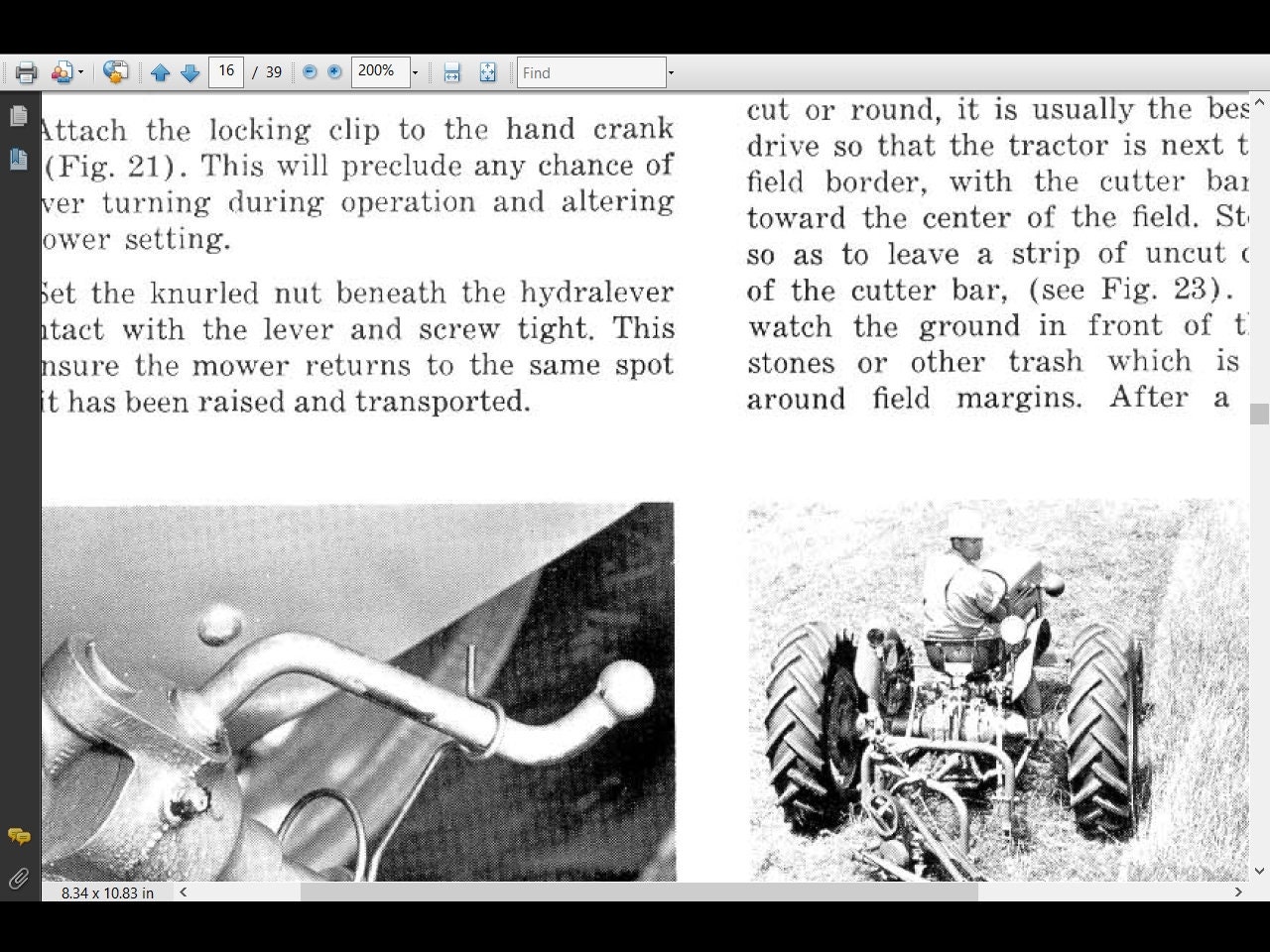 MASSEY FERGUSON MF 31 32 Mower Manual 75 Pages for MF31 MF32 Tractor ...