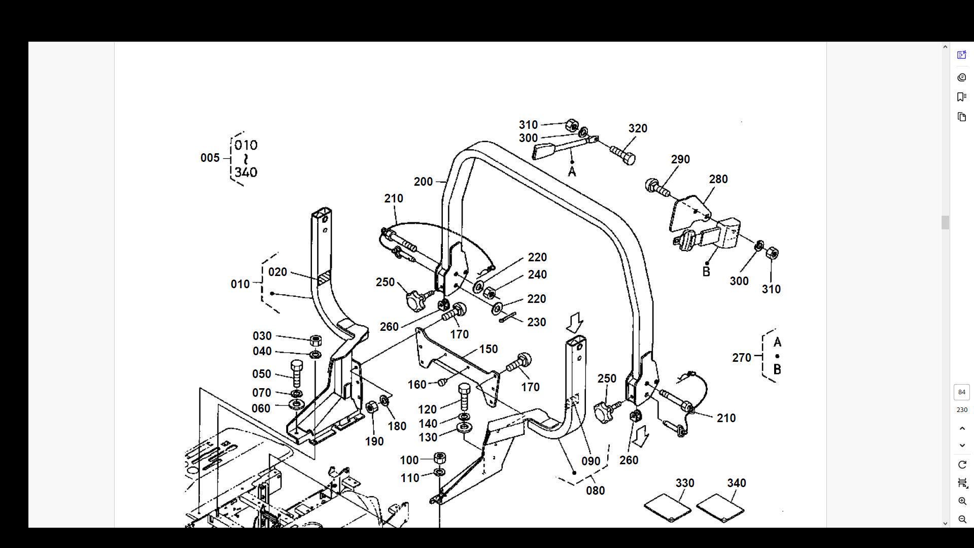 KUBOTA ZD18 ZD18F PARTS MANUAL 230pg -260pgs With Exploded Part