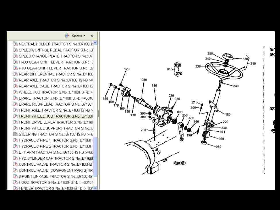 KUBOTA B7100 TRACTOR Operations & Parts Manuals 390 Pgs Also Covers B