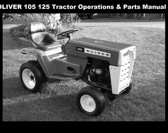 OLIVER 105 125 OPERATIONS & PARTS MANUALs -60pgs for Tractor Maintenance Tuning Repair and Service
