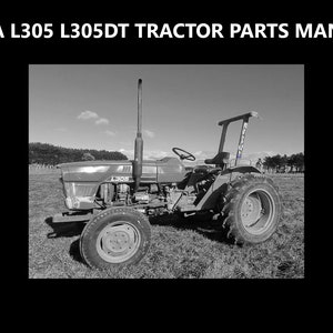 KUBOTA L305 L305DT Tractor Parts Manuals 95pgs with Exploded Diagrams and Part Lists for L 305 DT Diesel Tractor Service & Repair