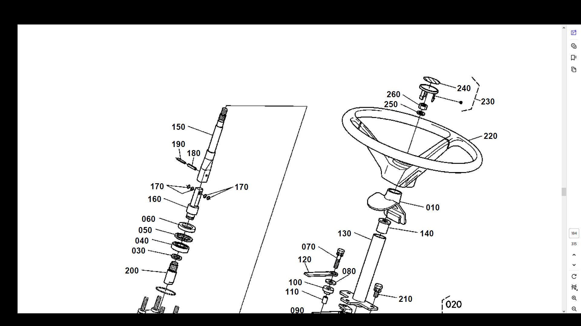 KUBOTA L4400 Parts Manual - 340pg for L3400DT DT LA703 Loader With