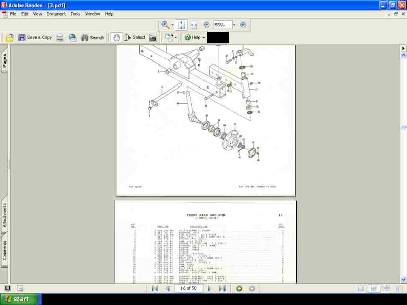 MASSEY FERGUSON 1035 Tractor Parts Manual 150pgs w/Diagrams | Etsy