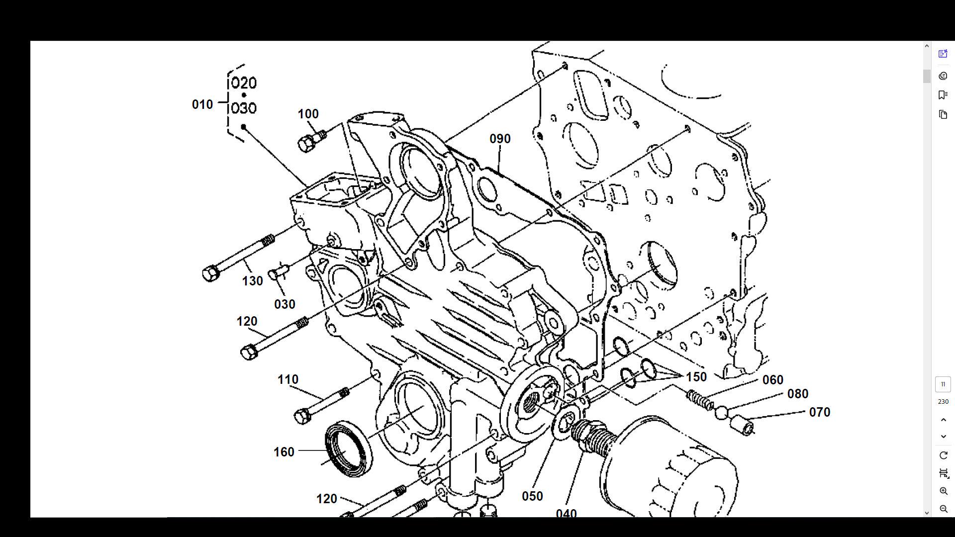 KUBOTA ZD18 ZD18F PARTS MANUAL 230pg -260pgs With Exploded Part