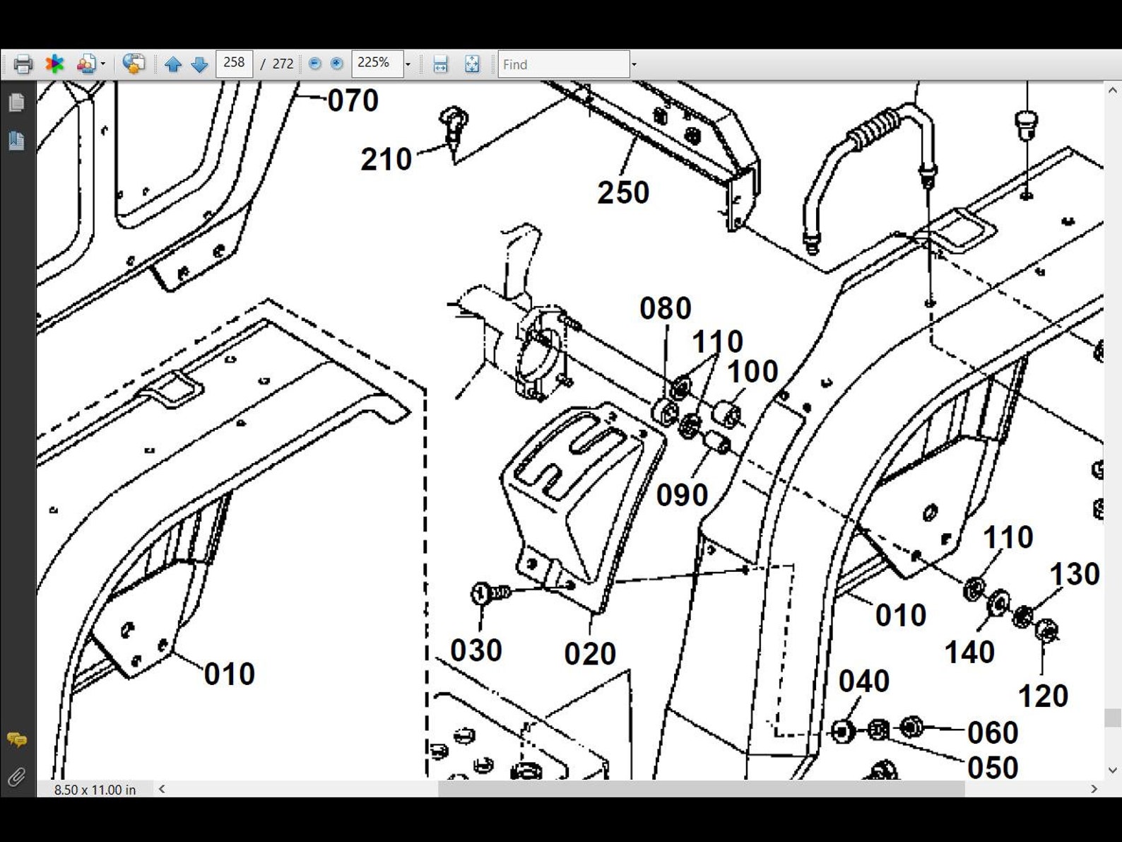 KUBOTA B2150 Tractor Parts Manual 580pgs With Exploded Diagrams & Part