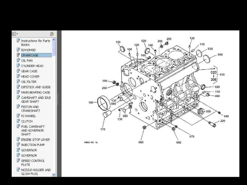 KUBOTA B-2410 B2410 PARTS Manuals 1000pg for Hsd Hsdb Hse With Exploded ...