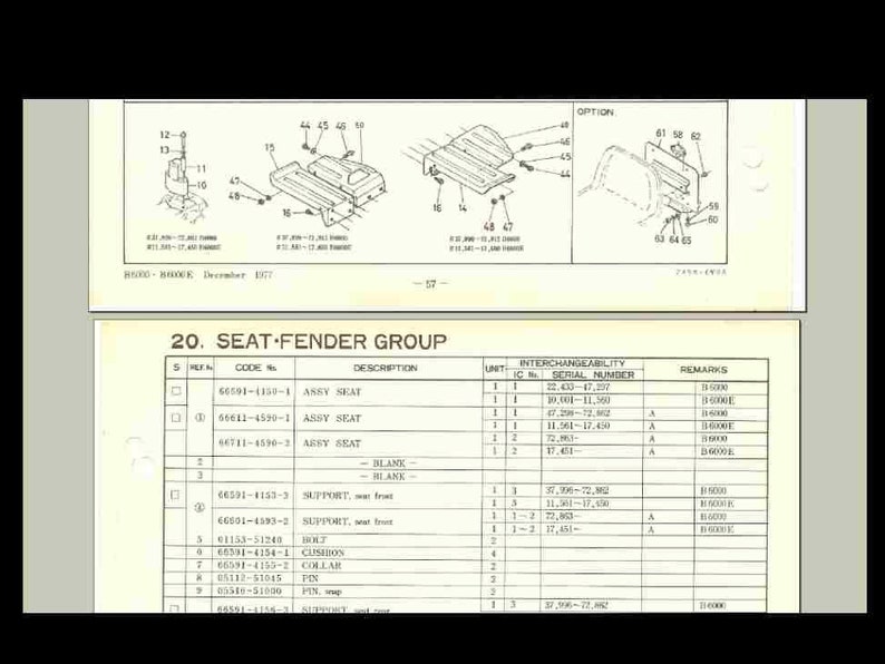 KUBOTA B6000 B6000E Tractor Parts Manual 115pg for Service and | Etsy