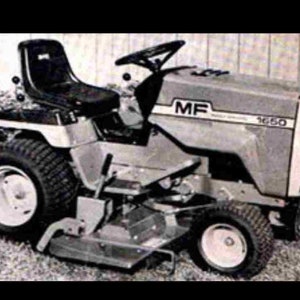 Massey Ferguson MF 1450 1650 Workshop Manual -100pg with MF1450 MF1650 Garden Tractor Service Maintenance & Repair data