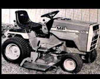 Massey Ferguson MF 1450 1650 Workshop Manual -100pg with MF1450 MF1650 Garden Tractor Service Maintenance & Repair data