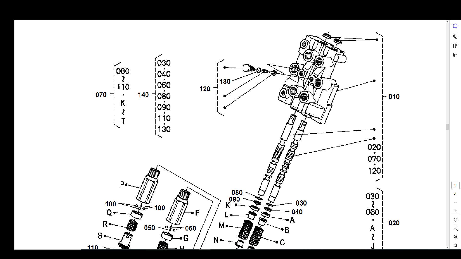 KUBOTA L4400 Parts Manual - 340pg for L3400DT DT LA703 Loader With