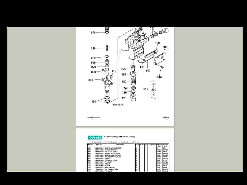 KUBOTA B2100 B 2100 B DT HSD Tractor Parts Manual -800pgs With Exploded ...