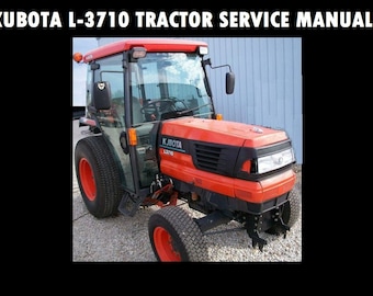 KUBOTA L3710 Werkstatt-Service-Handbuch - 670pg für L-3710 Traktor-Umbau-Reparatur - mit Tuning-Anweisungen und Diagrammen