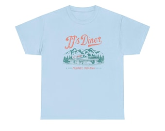 Camiseta de JJ's Diner, regalo para fans de Parks and Recreation, camiseta unisex de algodón grueso