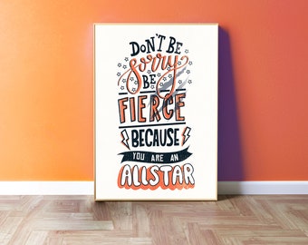 Rupaul’s Drag Race All Stars Art Print, Queer LGBTQ Gift, Drag Queen Inspirational Quote Type Poster