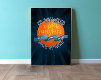 The Front Bottoms Print, Song Lyrics Poster, Typographic Artwork, Emo Gift for friend, Motivational Quote Wall Art, Unofficial Merch