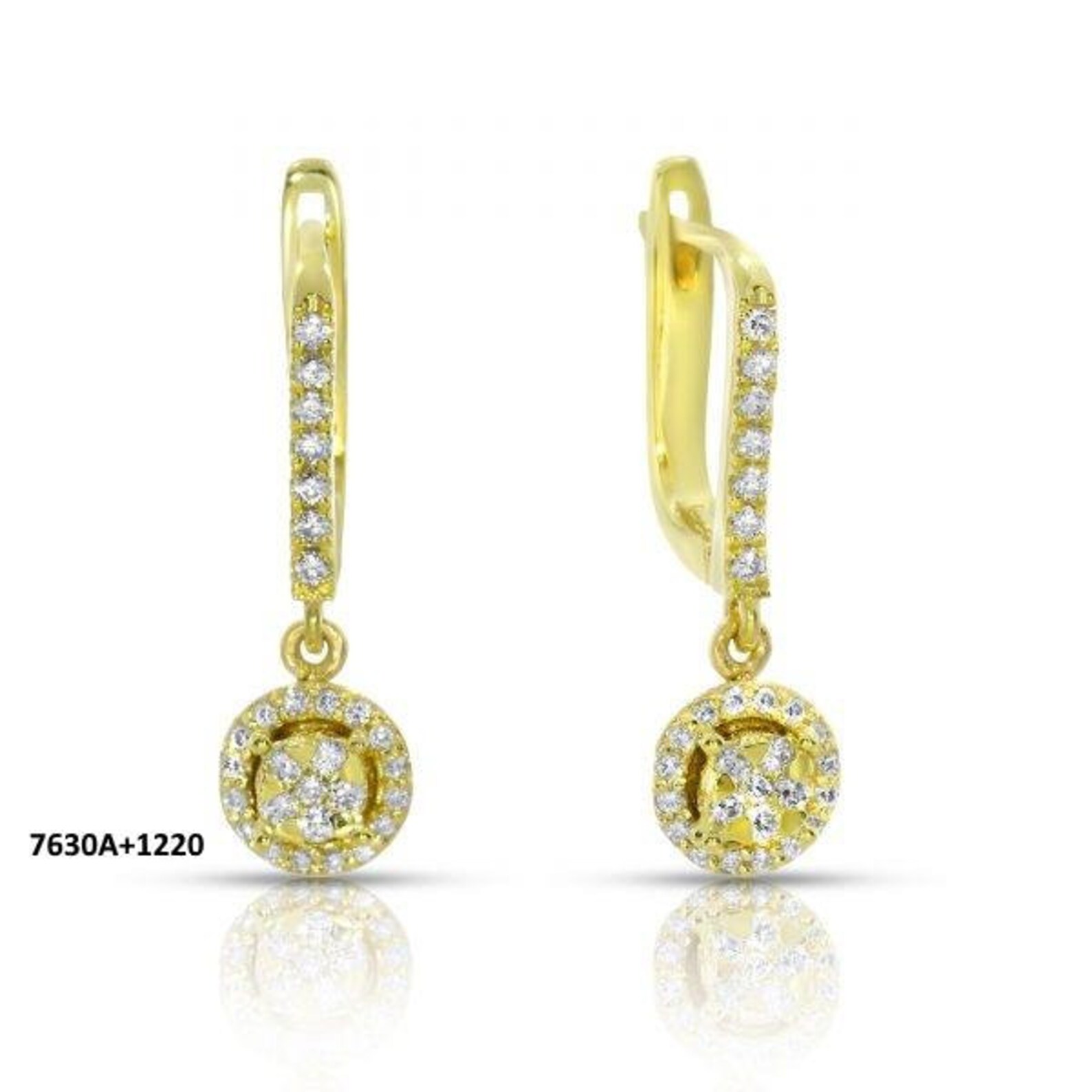 Spring Medley Diamond Earrings ClipOn Round Natural Etsy